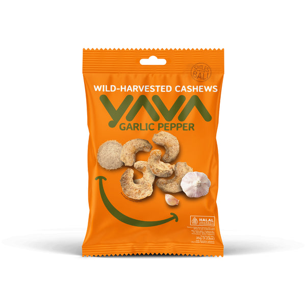 YAVA - Garlic Pepper Cashews 35g