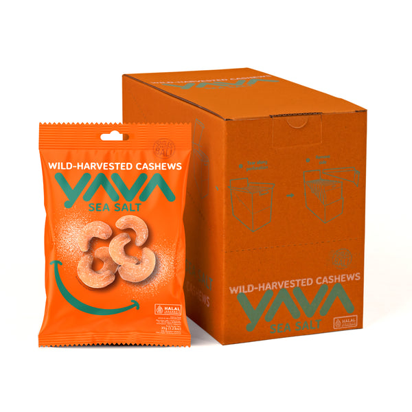 YAVA - Sea Salt Cashews 35g x 10