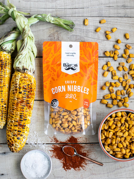 Crispy Corn Nibbles - BBQ 100g